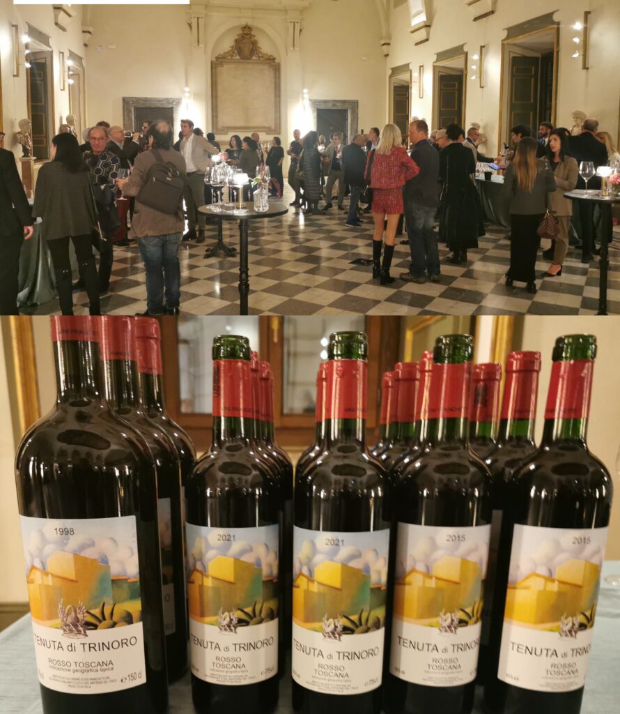 Un aperitivo di lusso con i vini della Tenuta di Trinoro e Passopisciaro, nella splendida cornice di Palazzo Talìa a Roma